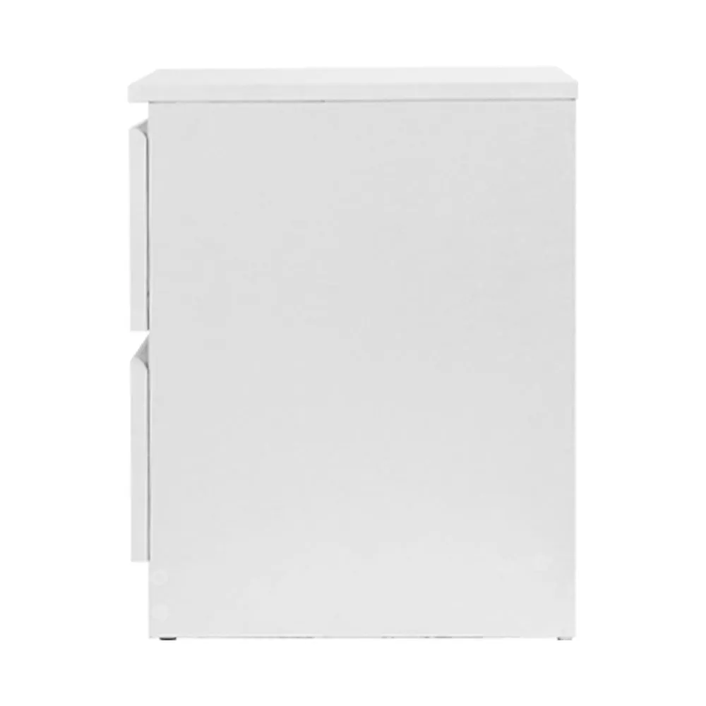 2-Drawer Handle-less Bedside Table, Anti-Rust - Artiss