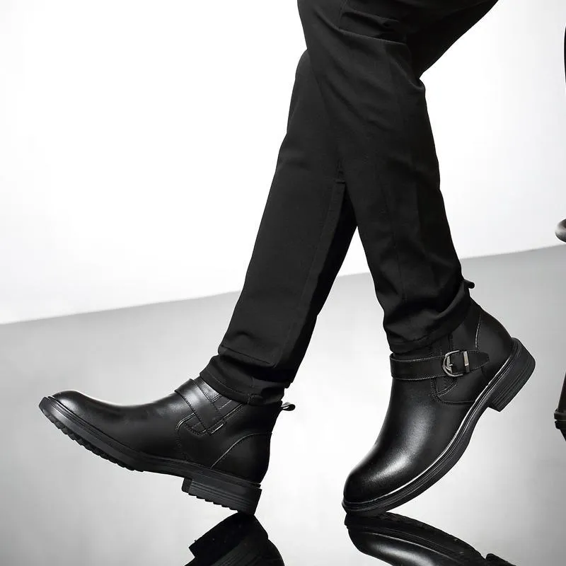 Angelo Ricci™ Grain Leather Handmade Boots