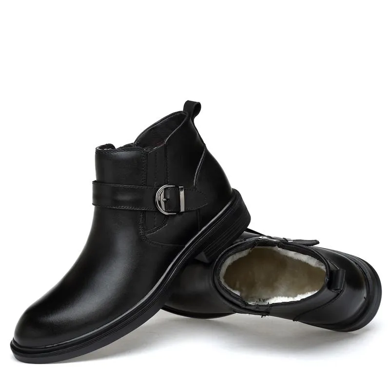 Angelo Ricci™ Grain Leather Handmade Boots