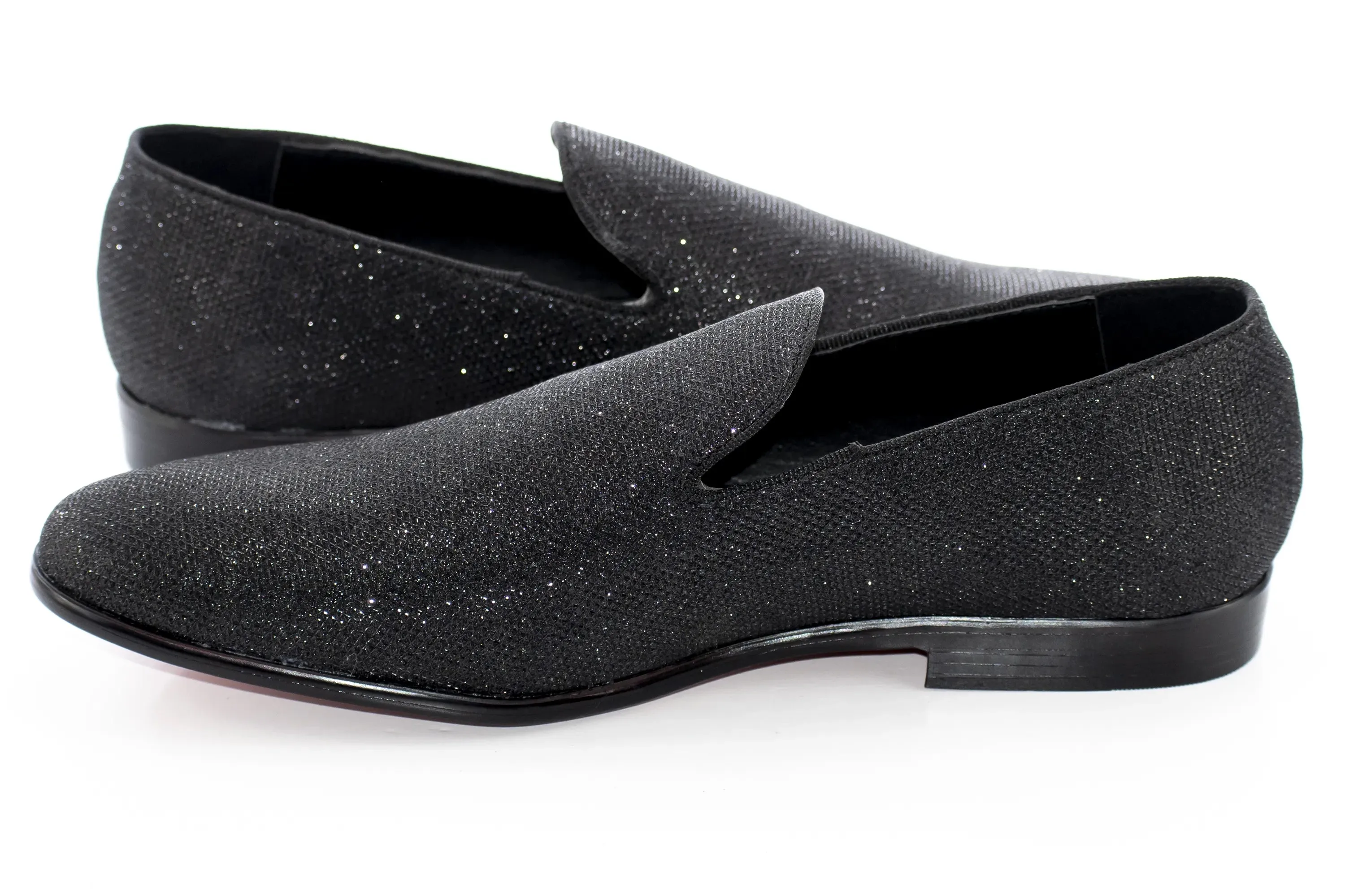 Black Glistening Fashion Loafer