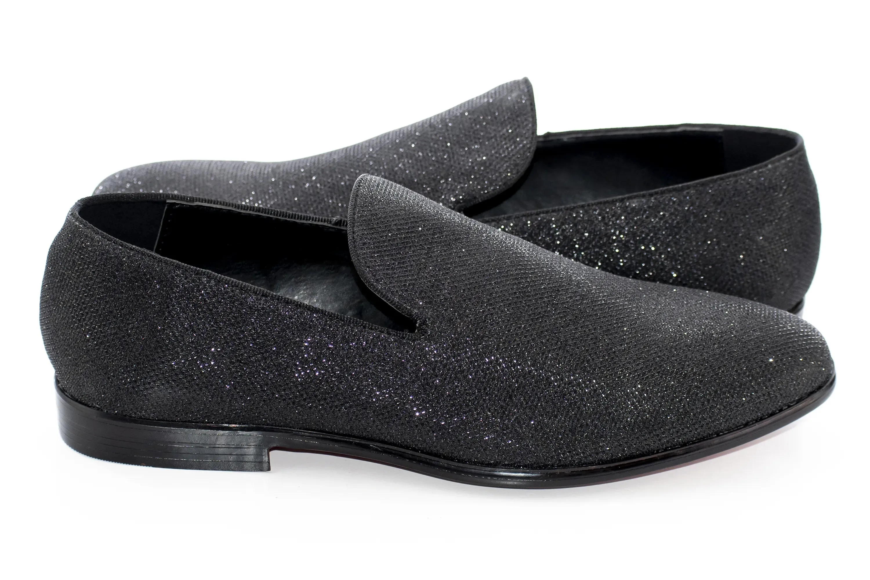 Black Glistening Fashion Loafer