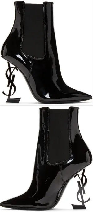 Black Patent Opyum Chelsea Boots
