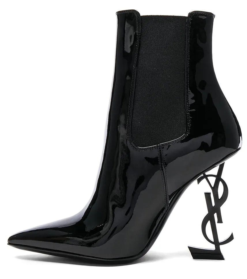 Black Patent Opyum Chelsea Boots