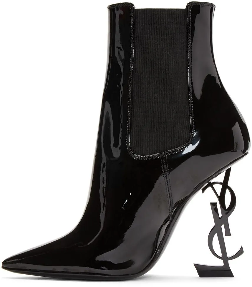 Black Patent Opyum Chelsea Boots