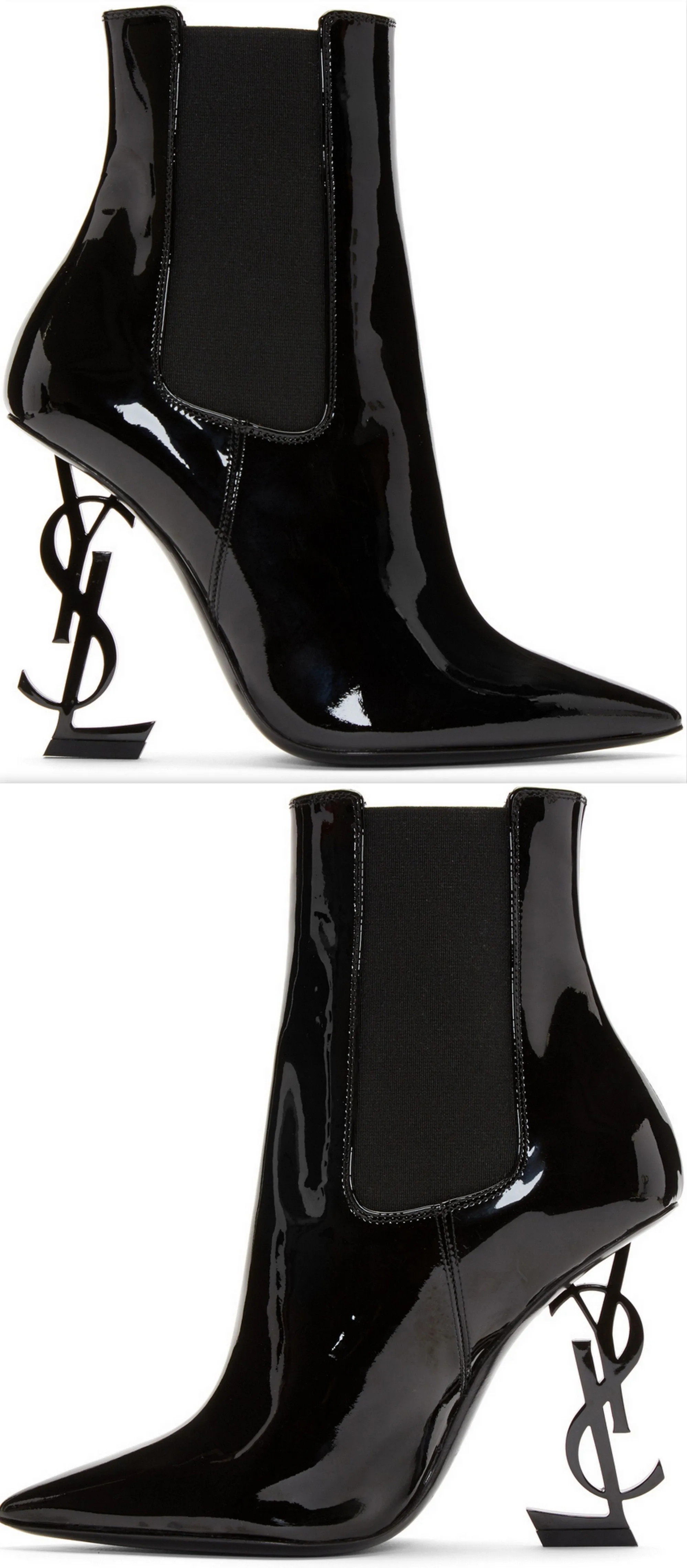Black Patent Opyum Chelsea Boots