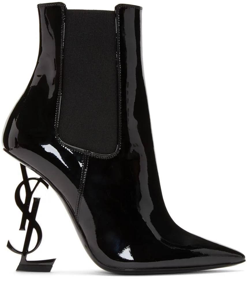 Black Patent Opyum Chelsea Boots