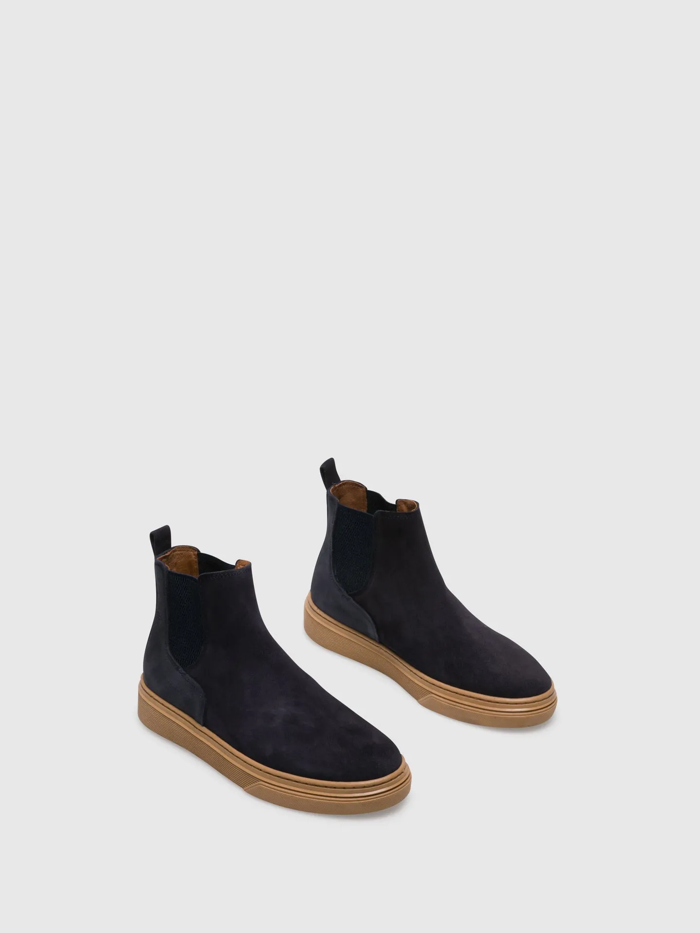 Blue Chelsea Ankle Boots