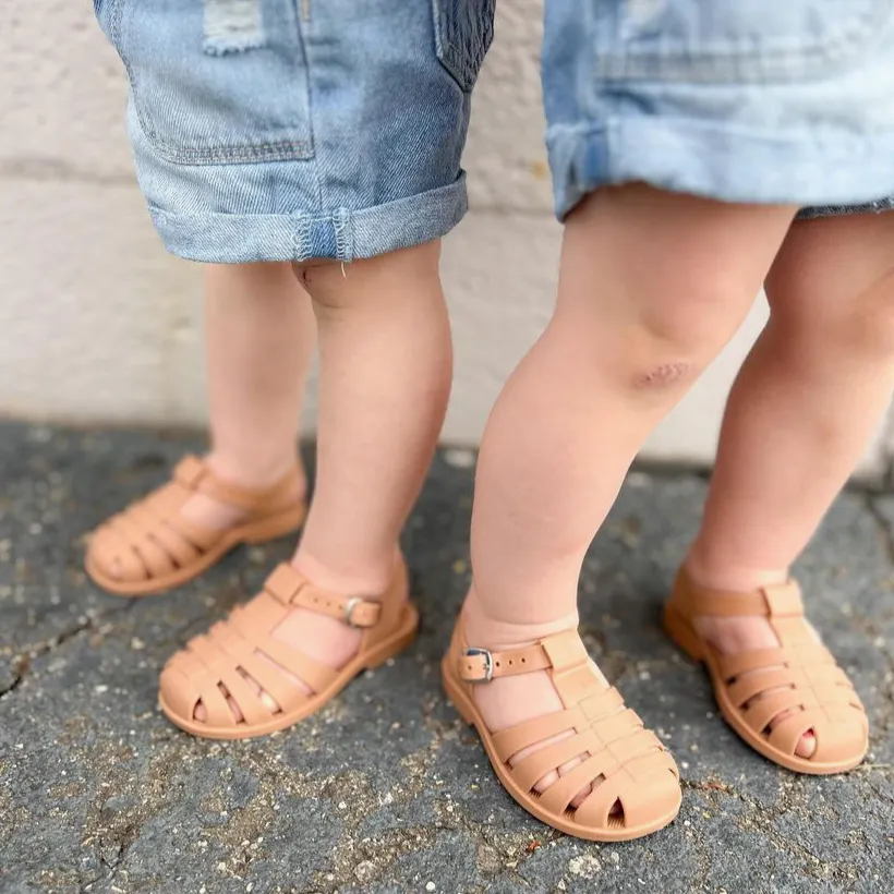 CARAMEL FISHERMAN JELLY SANDALS