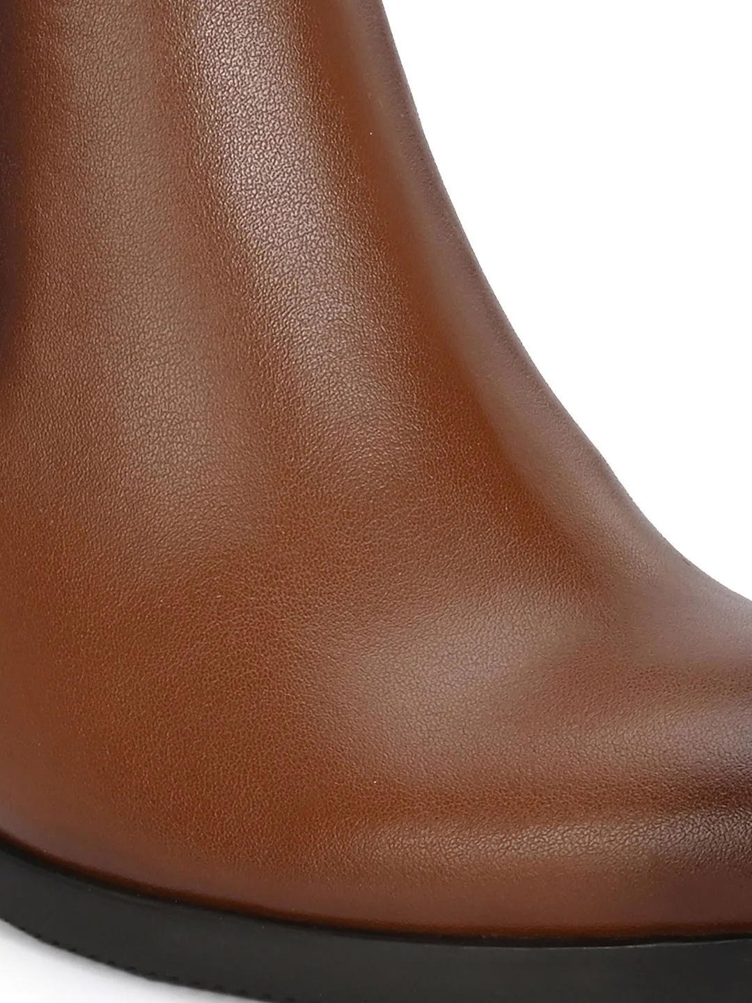Delize Women Block Heeled Mid Top Chelsea Boots