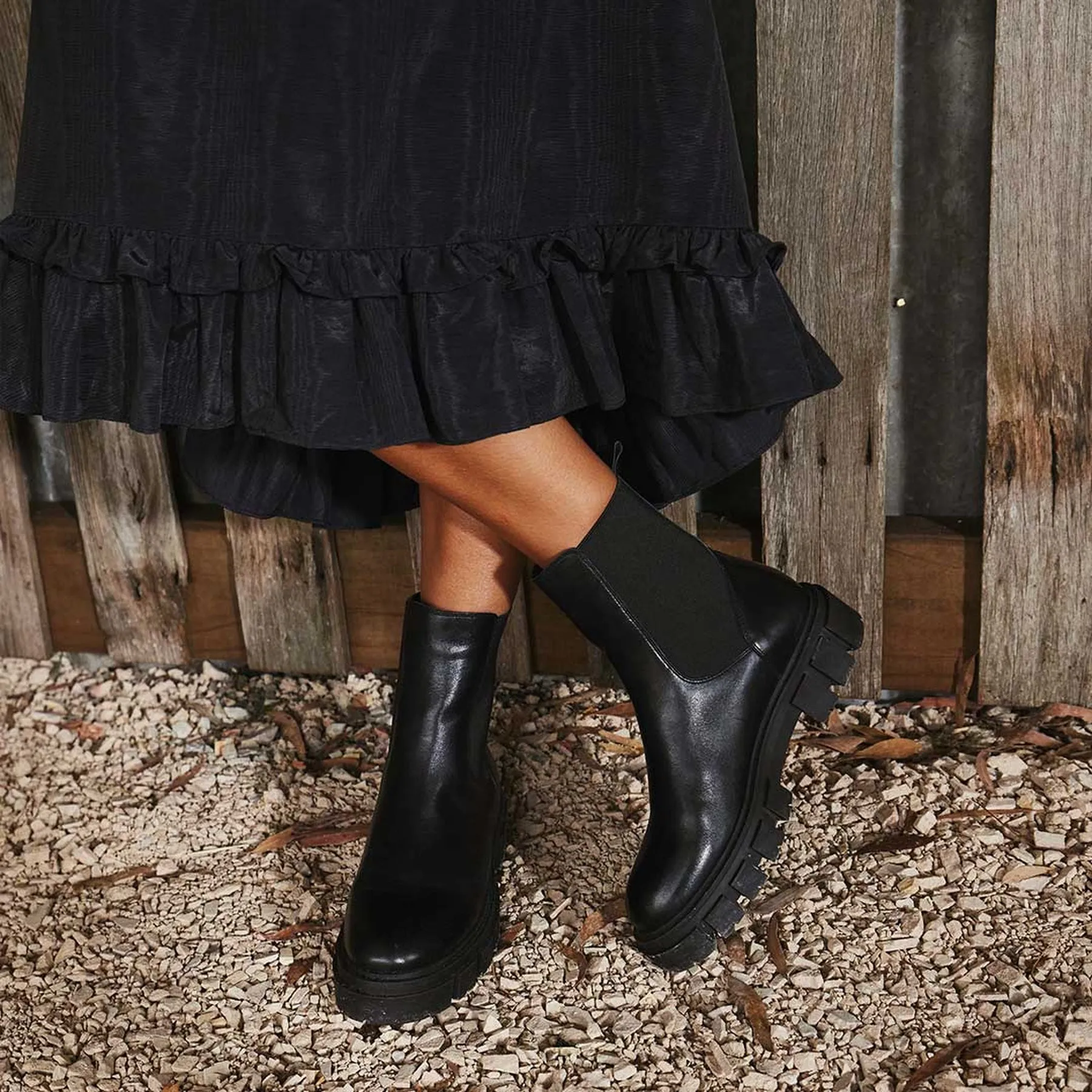 FEAT ANKLE BOOTS LEATHER