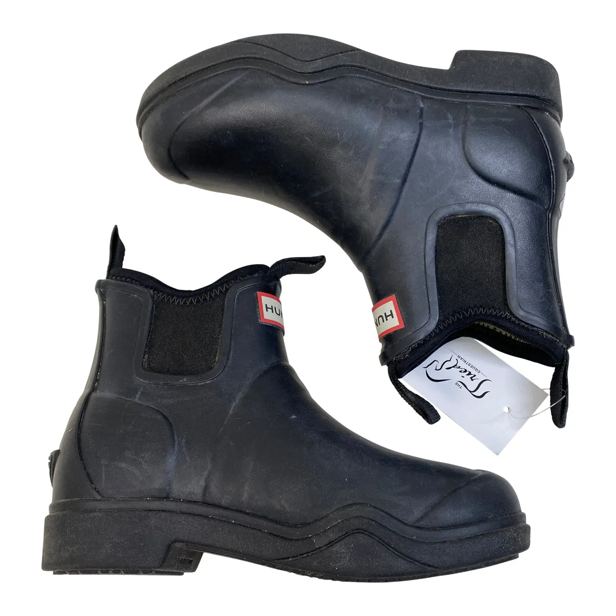 Hunter PLAY™ Neoprene 'Chelsea' Boots in Black - Women's 5