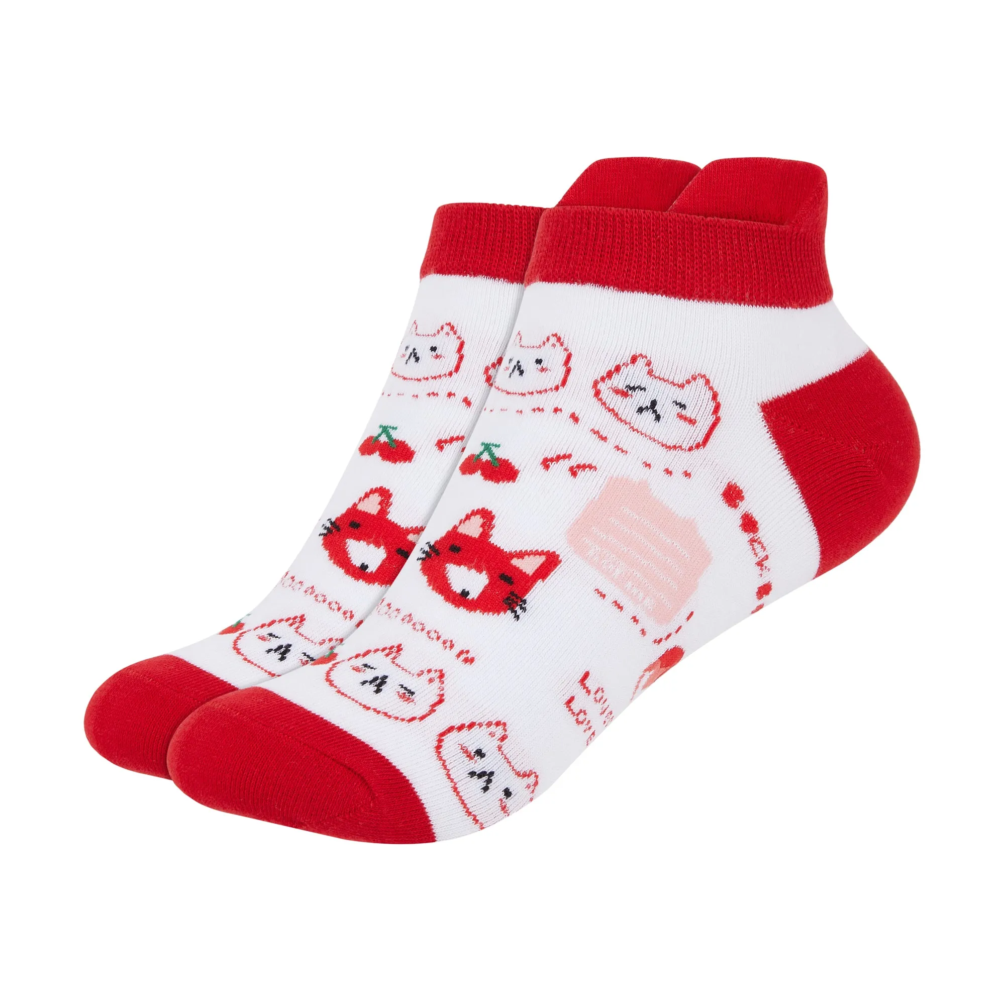 IDENTITY Apparel Women's Printed Ankle Socks with Heel Tab