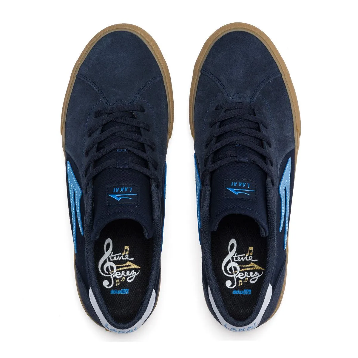 Lakai Flaco 2 Navy Gum Suede Skate Shoes