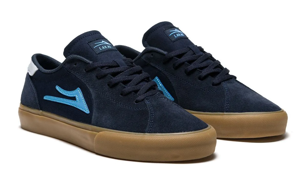 Lakai Flaco 2 Navy Gum Suede Skate Shoes