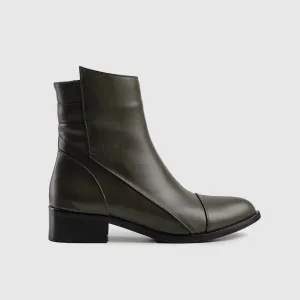 Leather Ankle Boots 11098