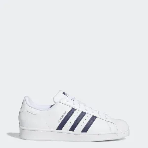 Men's adidas Originals Superstar Shoes White Navy