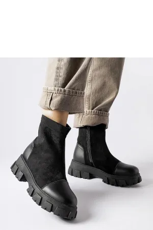 Milo's black eco-suede treaded baggers