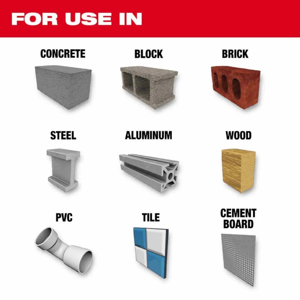 Milwaukee 48-20-8880 1/8" x 2" x 3-1/2" SHOCKWAVE Impact Duty Carbide Multi-Material Drill Bit