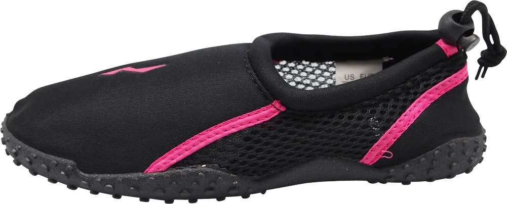 NORTY Girls 11-4 Black/Pink Watershoe 15510