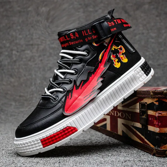 Rhinestone Men's Skateboarding Shoes