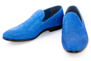 Royal Blue Glistening Fashion Loafer