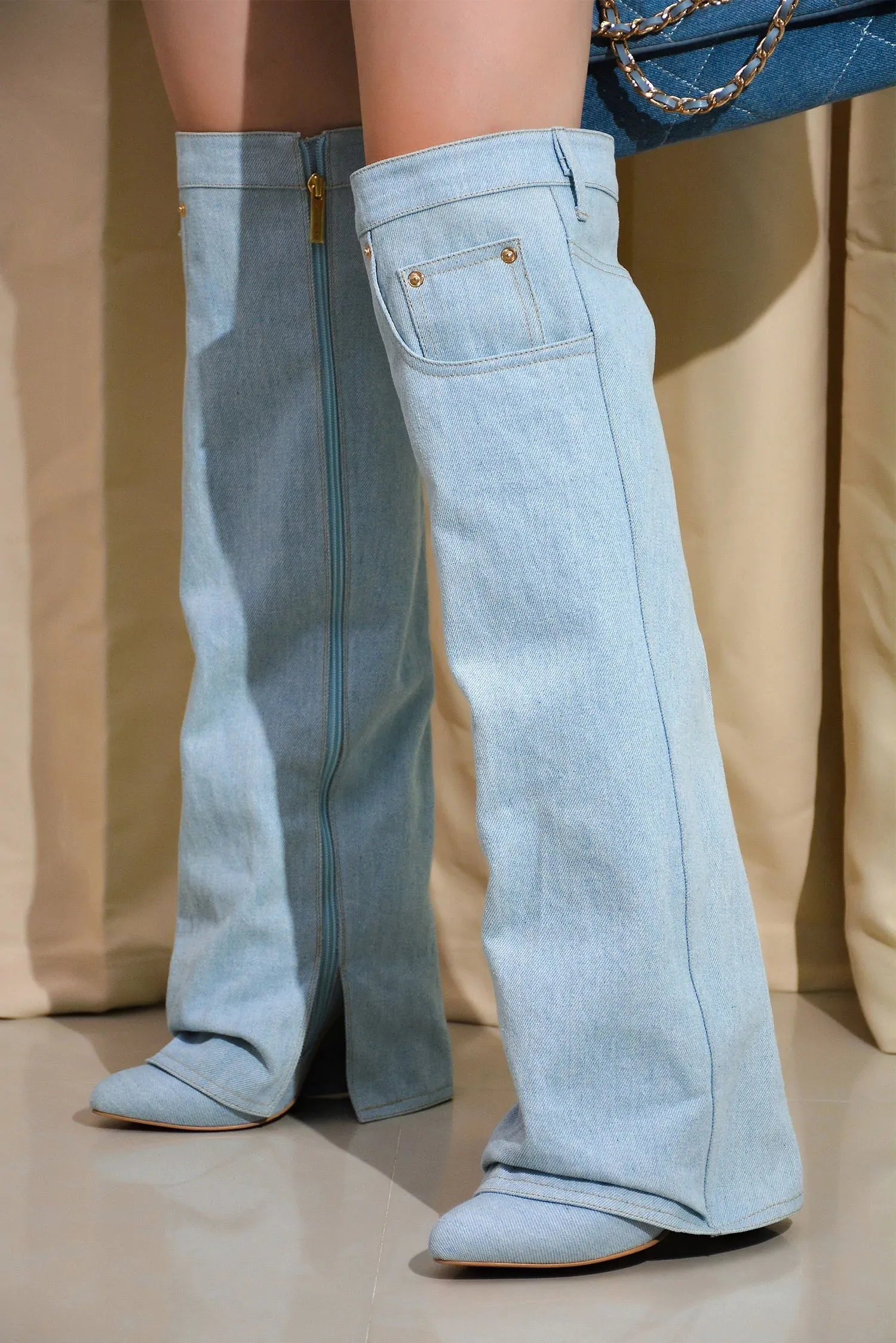Shark Boots Pointed Toe Jean Boots Marget Cape Robbin