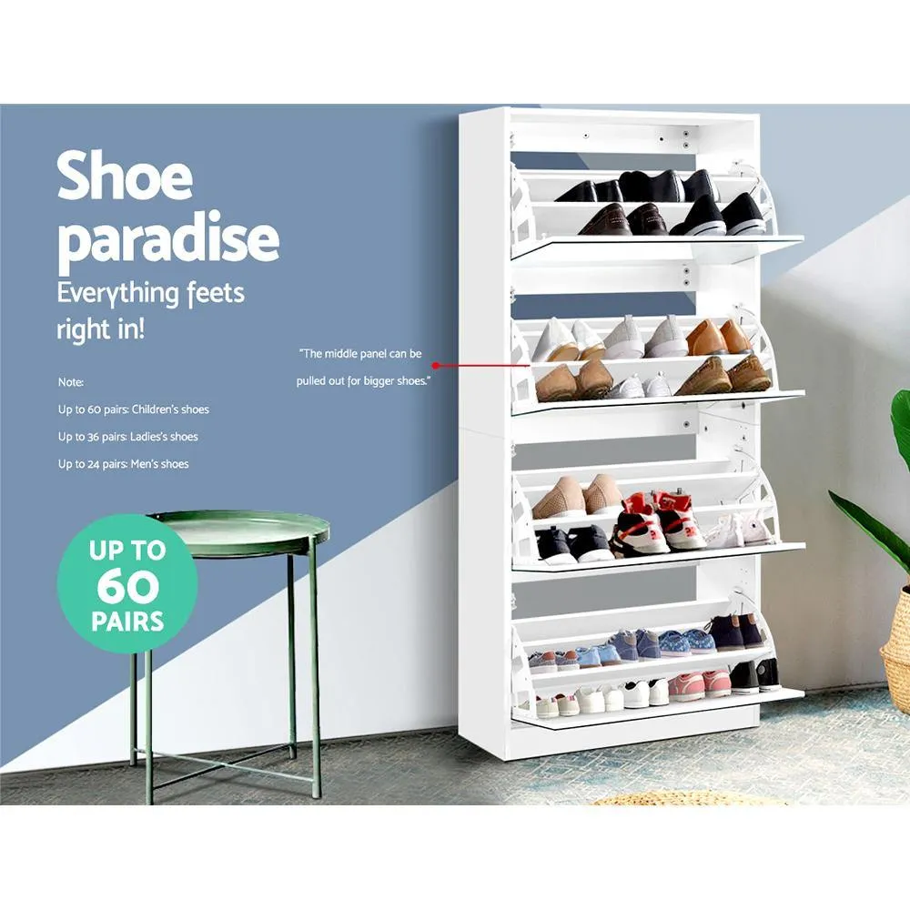 Shoe Cabinet Mirror Shoes 60 Pairs