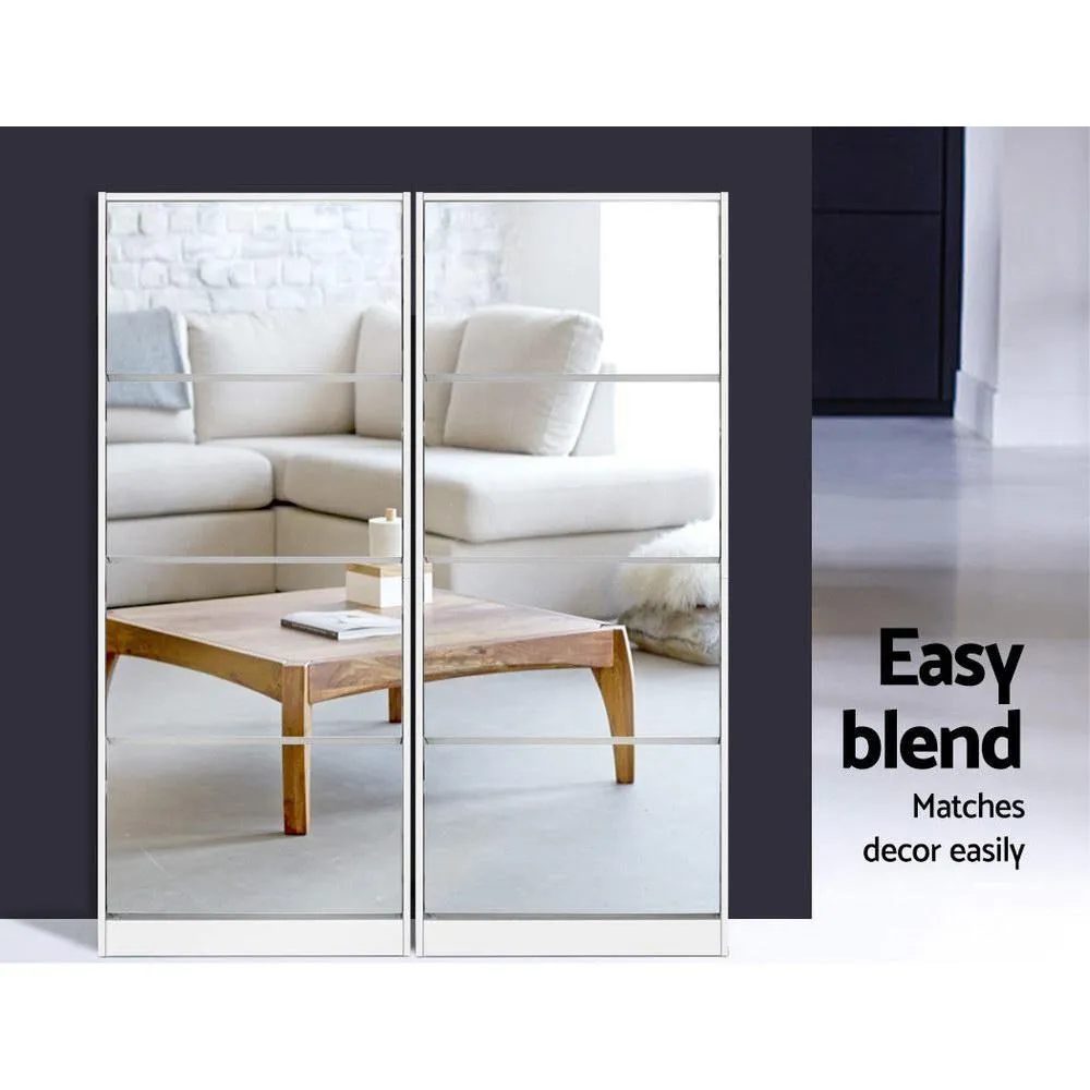Shoe Cabinet Mirror Shoes 60 Pairs