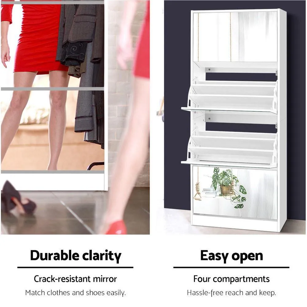 Shoe Cabinet Mirror Shoes 60 Pairs