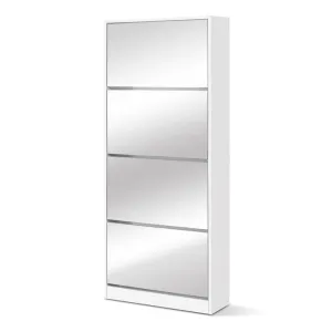 Shoe Cabinet Mirror Shoes 60 Pairs