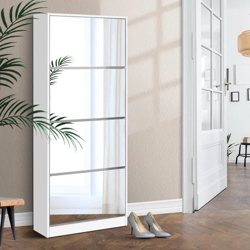 Shoe Cabinet Mirror Shoes 60 Pairs