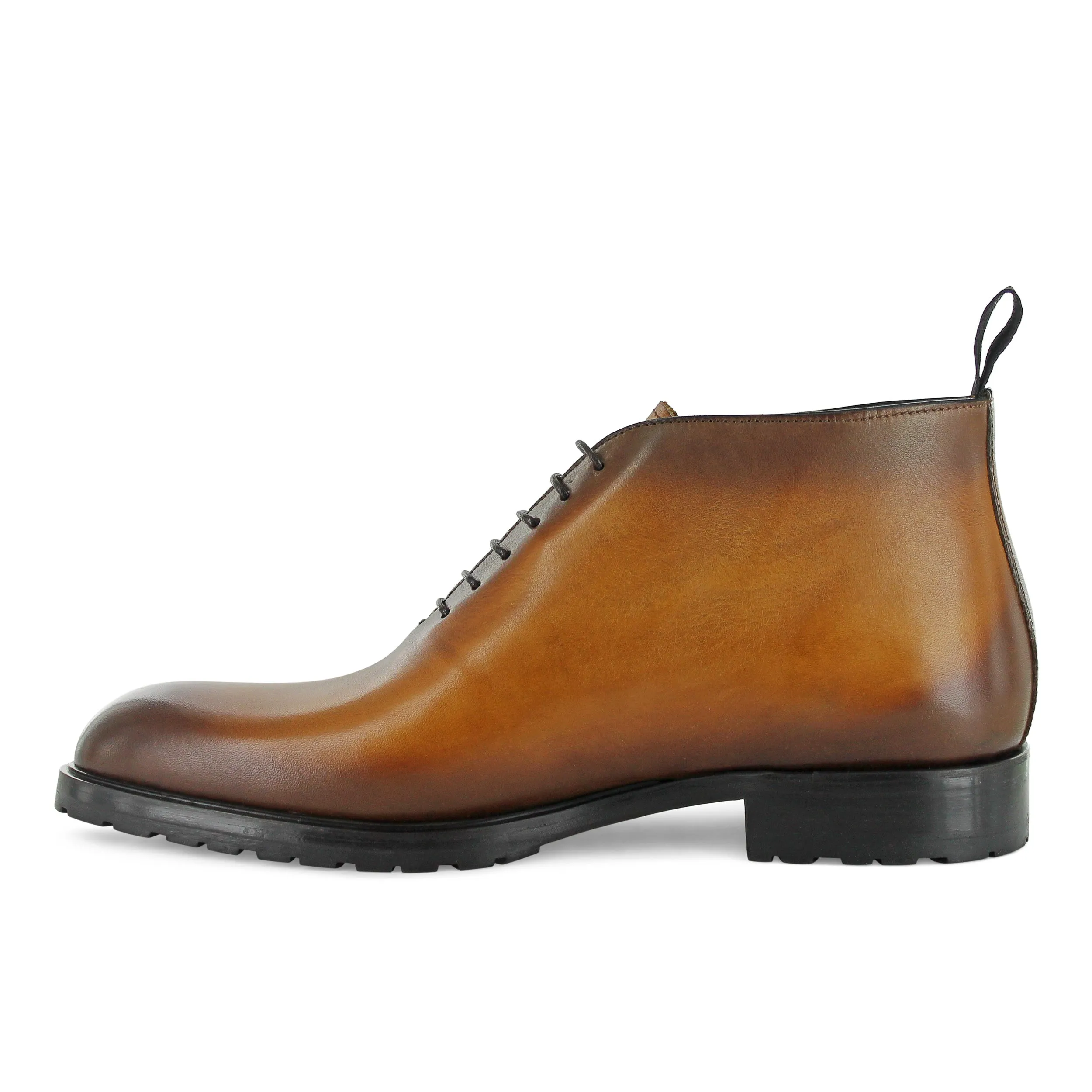 T698 - Chukka Leather Boot Tan