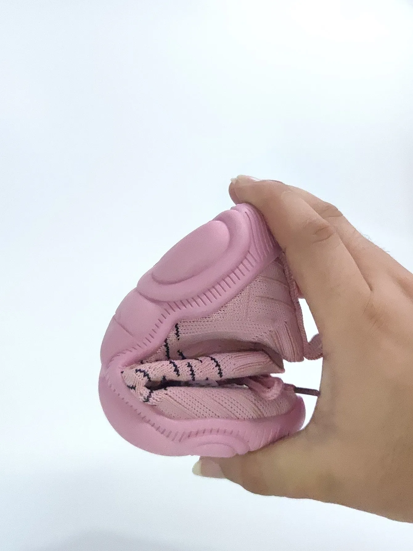 Toddler Girls Knit Lace-up Running Shoes
