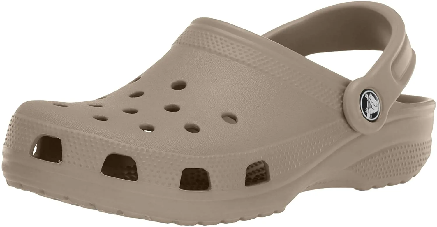 Unisex Crocs Classic Clog|Comfortable Slip on Casual Water Shoe Khaki