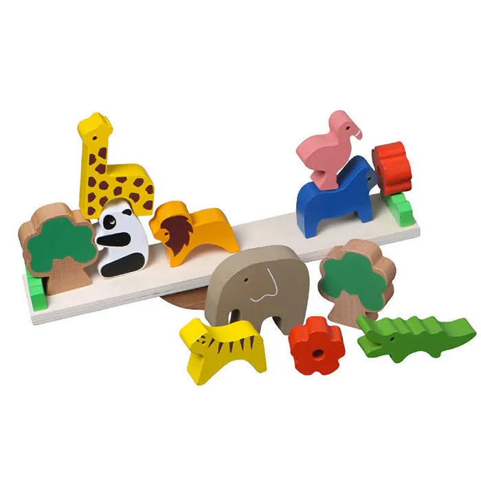 Wooden Animal Seasaw Game- Fine Motor Toys For Children