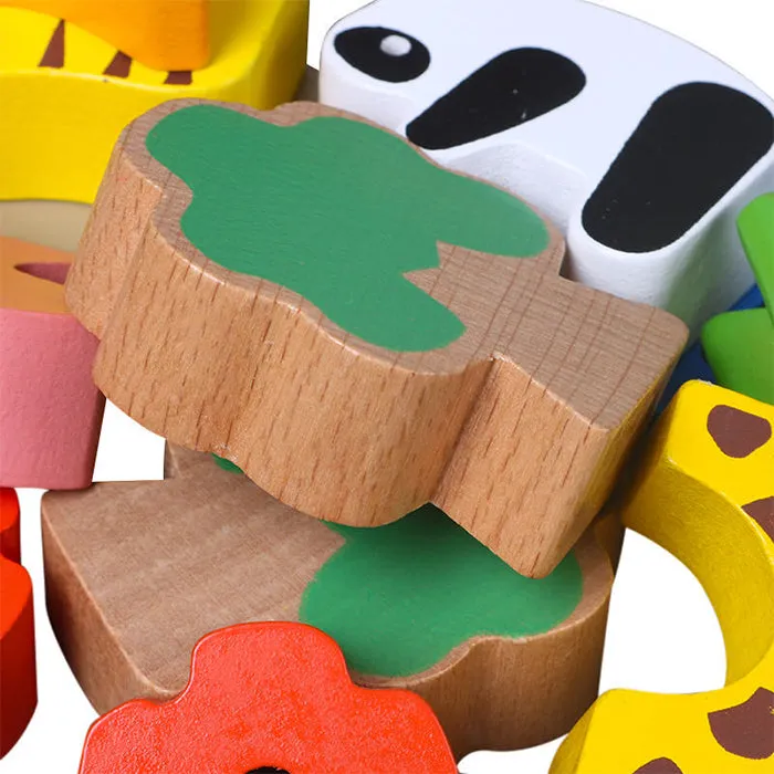 Wooden Animal Seasaw Game- Fine Motor Toys For Children